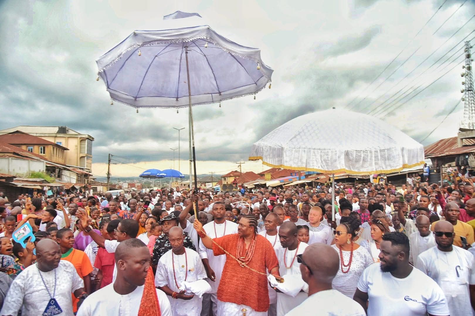 Traditional attire and celebration at Igogo Festival