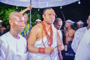 Vendor stalls at Igogo Festival